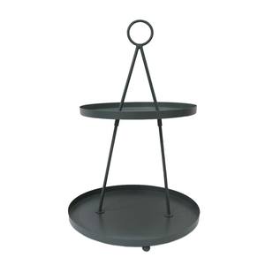 Présentoir à gâteau de forme carrée en métal à 3 niveaux en vrac noir mat fini or pour présentoir de fête d'événement d'anniversaire - Product Image 3