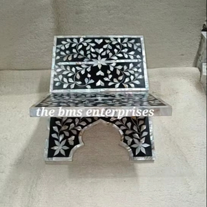 ที่ตั้งหนังสือแบบสั่งทำทำด้วยมือดีไซน์ล่าสุดแม่ของไข่มุกฝังคัมภีร์กุรอาน - Product Image 4