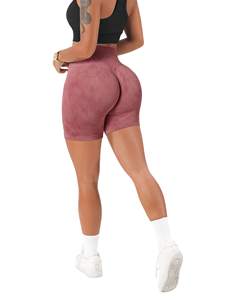 กางเกงขาสั้นเอวสูงสำหรับผู้หญิงกางเกงขาสั้นออกกำลังกายเล่นโยคะ - Product Image 2