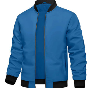 Top Trending Bomber Jackets Logotipo personalizado con impresión Mejor producto Venta al por mayor Tamaño regular Chaqueta de bombardero transpirable para los hombres - Product Image 6