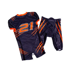 Venta al por mayor de sublimación personalizada, camiseta de fútbol americano, uniformes de fútbol americano de entrenamiento universitario juvenil de gran tamaño - Product Image 4