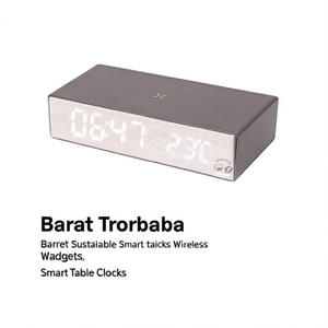 Barret Sustainable Smart Table <b>Clocks</b> Wireless Watch Gadgets - Product Image 2