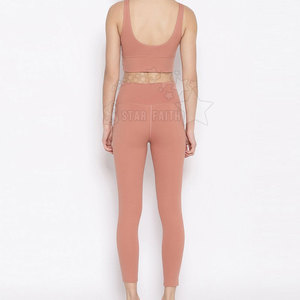 ชุดโยคะสำหรับผู้หญิงกางเกงเลกกิ้งแห้งเร็วน้ำหนักเบาพร้อมสปอร์ตบราสำหรับออกกำลังกายออกกำลังกายและพิลาทิส - Product Image 3