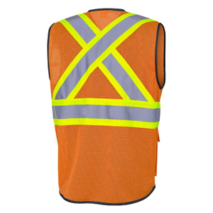 2025 dernière conception de haute qualité gilet de sécurité réfléchissant pour hommes logo personnalisable gilet vêtements de sécurité réfléchissants - Product Image 2