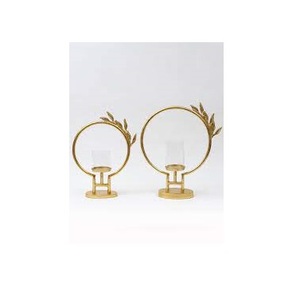 QAMAR OVERSEAS – Nouveaux Bougeoirs Modernes Nordiques de Luxe Faits Main en Métal Doré Écologique pour Bougies Chauffe-Plat – Centres de Table de Pâques - Product Image 2