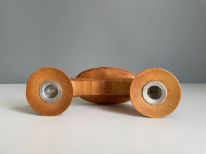 Bougeoir en bois à six colonnes, idéal pour la décoration intérieure, centre de table et éclairage festif, fabriqué à la main en Inde - Product Image 5