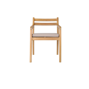 Sillas de comedor de estilo escandinavo, muebles de madera de teca, madera de teca maciza Natural con cojines para la decoración de muebles del hogar - Product Image 2