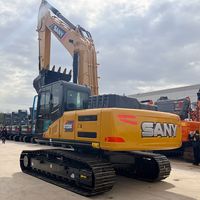 Excavatrice d'occasion Sany SY235C de 23 tonnes en bon état, d'origine chinoise, avec godet hydraulique à chenilles et peu d'heures de fonctionnement