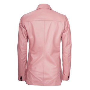Comprar Blazer de Cuero para Mujer con 2 Botones, Abrigo de Cuero Genuino, Chaqueta de Traje de Cuero Casual de Manga Larga 2026 - Product Image 3