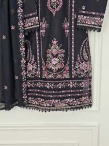 Ssumaira's Luxury Lawn Indian Pakistani Dress Collection Embroidered Outfit Salwar Kameez Dupatta 3 PC <b>Suit</b> - Product Image 3