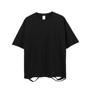 เสื้อยืดวินเทจแขนสั้นสำหรับผู้ชายเสื้อยืดมีรูขาดเสื้อยืดเปล่า - Product Image 1