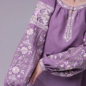 Chemisier ethnique brodé roumain élégant hiver été robes de mode avec manches courtes Style décontracté nouveauté - Product Image 3