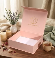 Premium Fabrikpreis Starre Karton-Magnetbox mit Goldfolienprägung Verpackungsbox für Luxus-Duftkerzen-Spa-Set