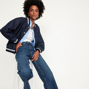 Trendy Bomber <b>Jackets</b> for Ladies Jeans Made High Trendy Custom Design Stylish Pilot Bomber <b>Jackets</b> - Product Image 4