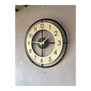 50cm <b>Silent</b> Wall <b>Clock</b> Wooden Black Walnut Furniture Patterned Gift Unique Large Size <b>Clock</b> - Product Image 5