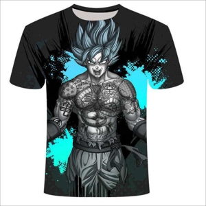 T-shirt à carreaux en Polyester pour homme, taille américaine, par Sublimation - Product Image 3