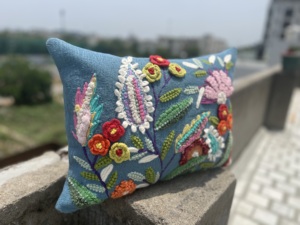 เบาะผ้าฝ้ายเมดิเตอเรเนียนที่สวยงามทำจากสีสันเป็นมิตรกับสิ่งแวดล้อมที่ดูน่าสนใจสำหรับบ้านของคุณ100% ผ้าฝ้ายออร์แกนิก - Product Image 2