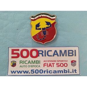 Logotipo de FIAT 500 D F L R Abarth, Logotipo de Escritura a Mano para Parrillas de Automóviles, Accesorios Personalizables para Máscaras - Product Image 1