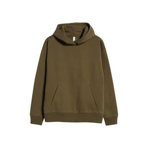 Jersey de lana de algodón pesado para mujer, Top corto de entrenamiento, Sudadera con capucha de gran tamaño con patrón sólido para ejercicio de invierno - Product Image 5