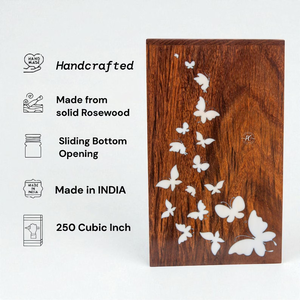 กล่องใส่เถ้ากระดูกโรสวู้ดทำด้วยมือโกศขนาดใหญ่สำหรับเก็บขี้เถ้า - Product Image 5