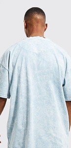 New 2023 Custom Wholesale 100% Cotton Eco-Friendly Hip Hop Silk Screen Printed <b>Drop</b> Shoulder Oversize Blank <b>Acid</b> Wash Men's - Product Image 4