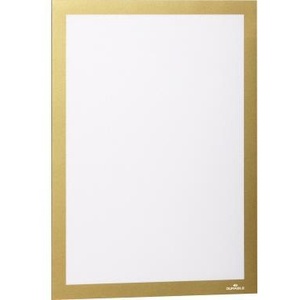 Marco Metálico Dorado de PVC DURAFRAME DIN A4, Resistente, 2 Unidades por Paquete Marco Magnético DURABLE - Product Image 1