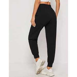 <b>Women's</b> High Waisted <b>Fleece</b> Sweatpants Casual Cotton <b>Joggers</b> with Pockets Plus Size Trousers - Product Image 2
