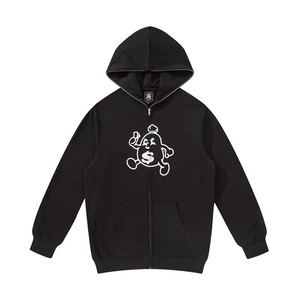 เสื้อมีฮู้ดผู้ชายผ้าฟลีซ450Gsm 100% โลโก้ออกแบบได้ตามต้องการสำหรับฤดูหนาว - Product Image 6