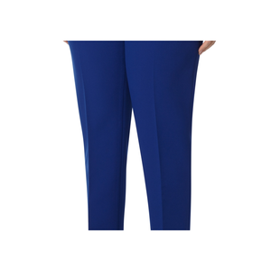 Pantaloni a gamba dritta a vita alta da donna Anne Klein in nero taglie forti - Product Image 6