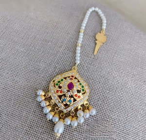 จี้ทองคำชุบคุณภาพพรีเมียมแบบโบราณ ดีไซน์ดั้งเดิม ประดับด้วยลวดลายจดาอู สำหรับงานแต่งงาน คอลเลคชั่นสำหรับผู้หญิง สวยสะกดตา - Product Image 2