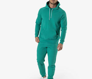 Nueva moda 2026 poliéster con capucha en blanco chándal liso conjunto Unisex chándal sudaderas con capucha logotipo personalizado chándal de hombre - Product Image 1