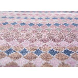 Manchaha พรมไหมพรมทอมือและผ้าไหมไม้ไผ่ลายบั้งสีชมพูและสีม่วงสำหรับ Home-Les-2263 - Product Image 3