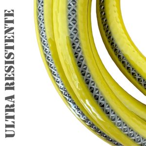 Manguera de Gas Flexible de Acero Inoxidable Certificada HM para Cocina, 1/2'' FF, Recubrimiento Amarillo, Longitudes de 1 a 4 Metros, EN 14800 - Product Image 2