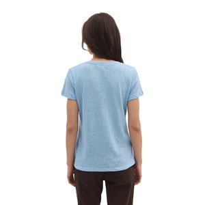 Camiseta de Cuello Redondo Regular para Mujer, Estilo Casual, 100% Algodón, Transpirable y Ligera, Tallas XS y XXS, Manga Larga, para Verano - Product Image 2