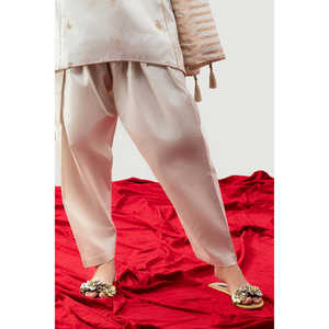 Traje de Satén Jacquard de 3 Piezas con Dupatta MJ-52042 - Product Image 3