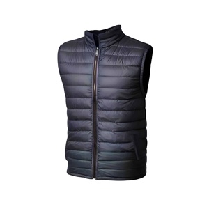 Chalecos de Invierno para Hombre, Cuello Alto, Acolchados, de Algodón Grueso, Cálidos, Deportivos, Lisos - Product Image 1