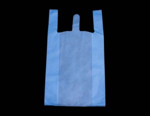 Sac en tissu non tissé bleu ciel - Product Image 2