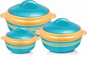 Ensemble de casseroles en plastique ANAX, 3000/4000/5000/6000/7000 mL, couleur bleue, isolées, rondes, pour un usage domestique, lot de 4 - Product Image 3