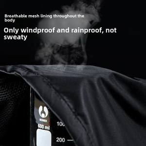 Высококачественный дождевик для мужчин и женщин, водонепроницаемые спортивные штаны, мотоциклетный плащ из ткани Оксфорд для путешествий и кемпинга - Product Image 4