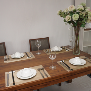 Ensemble de salle à manger finition lisse milieu du siècle moderne riche brun parfait pour les réunions de famille construction en noyer massif | SWT505P6 - Product Image 5