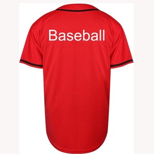 Maillot de baseball américain personnalisé en gros, haute qualité, anti-humidité, respirant, léger, col en V, polyester/coton - Product Image 4