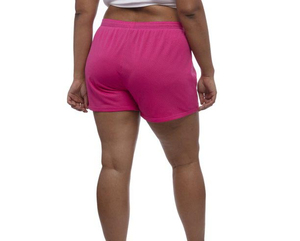 Shorts de malla para mujer de la mejor calidad, ecológicos, de cintura media, elásticos, transpirables, deportivos, de punto regular, de poliéster. - Product Image 5
