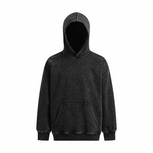 Sudadera con capucha de lana de algodón pesado para hombre Sudadera con tinte de corbata personalizada lavada con ácido de alta calidad La mejor ropa de invierno con cremallera - Product Image 5