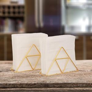 Boîtes à mouchoirs élégantes et modernes en métal Organisateur de serviettes de table durable et élégant pour la cuisine et la table à manger - Product Image 2