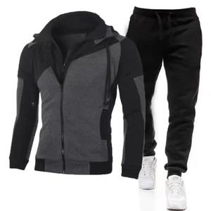 Conjunto de Chaqueta y Sudadera Casual de Invierno para Hombre, Cortavientos, con Cierre de Cremallera, Transpirable, Grueso, 100% Algodón, Ecológico, 300g - Product Image 4