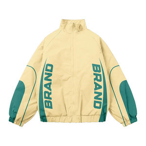 Conjunto Personalizado de Chaqueta y Pantalones Ligeros de Nailon, Chaqueta Cortavientos con Cierre, Ropa Deportiva Informal para Correr - Product Image 2