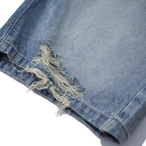 Pantalones Cortos de Mezclilla Sólidos de Alta Calidad, Impermeables, Transpirables, con Cordón Ajustable, Cintura Media, Deportivos, Ecológicos, Holgados para Hombre - Product Image 3