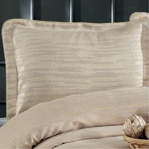 Ensemble de couvre-lit en chenille 4 pièces, taille King, anti-poussière, lavable, rayé, en coton - Product Image 2