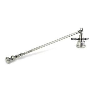 Accessoires de bougie de conception antique gravés en argent plaqué fabriqués à la main Outils Éteignoir Design moderne pour la maison Hôtel Utilisation décorative - Product Image 1
