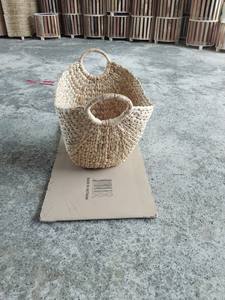 Grandes boîtes et bacs de rangement durables en jacinthe d'eau ovale carrée Top 3 organisateurs de décoration artistique pour le stockage des aliments pour boissons aux fruits - Product Image 6